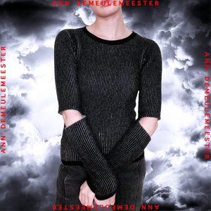 Ann Demuelemeester Cut Elbows Black/Ivory Sweater